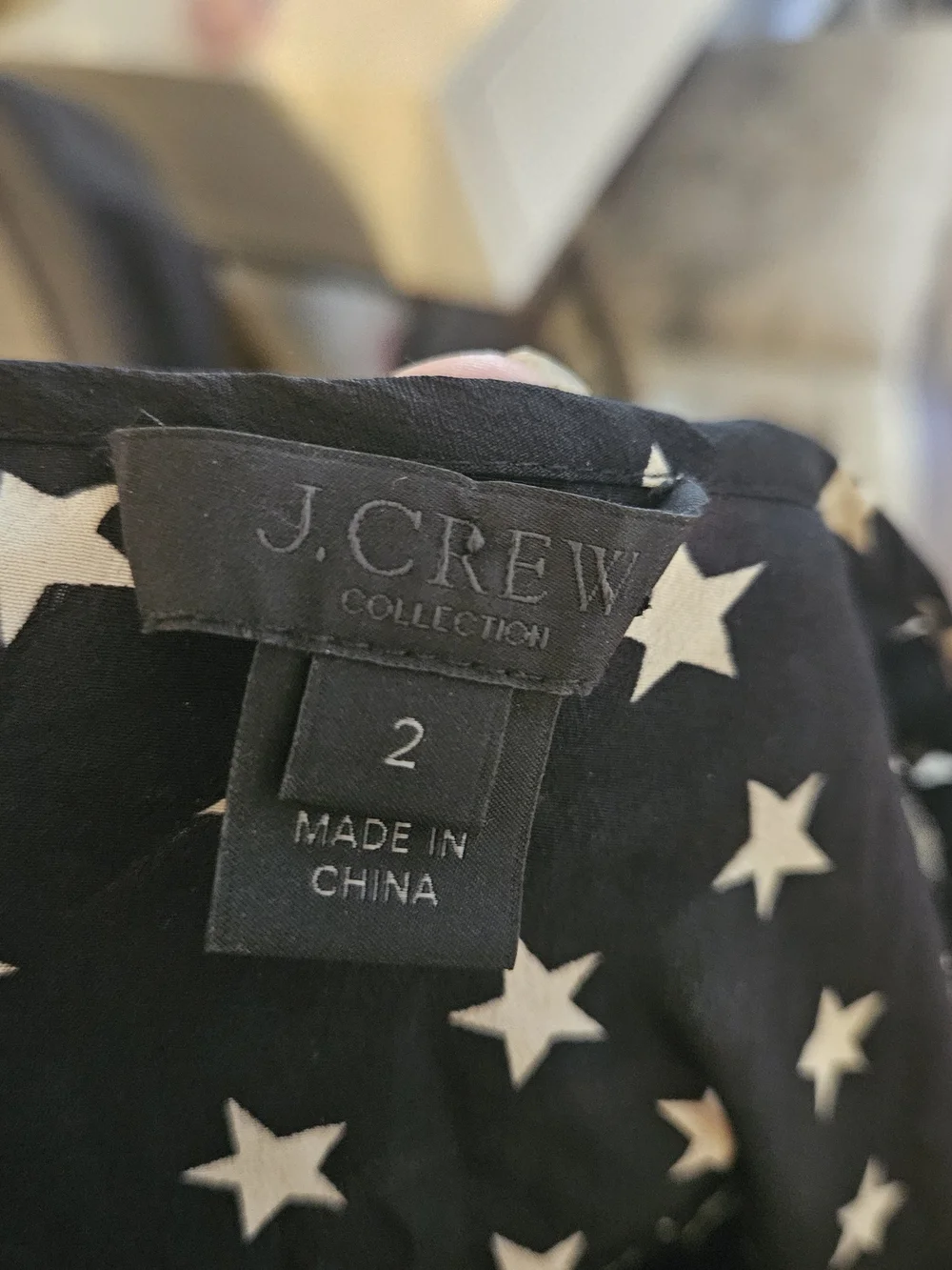 J.‎ Crew Navy and White Star Print Tunic
